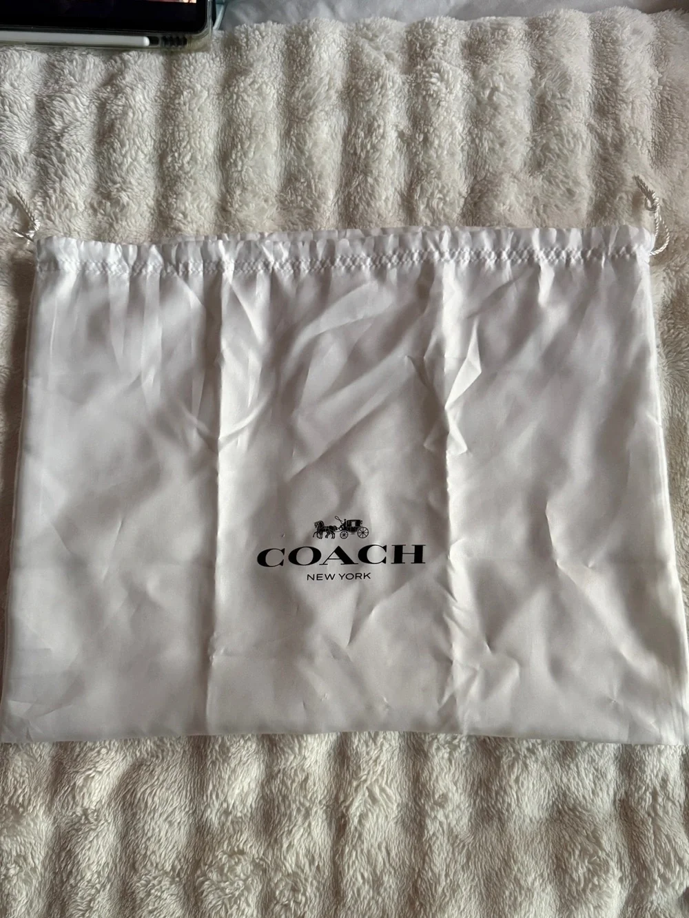 Coach Black & Cream Floral Logo Canvas Tote